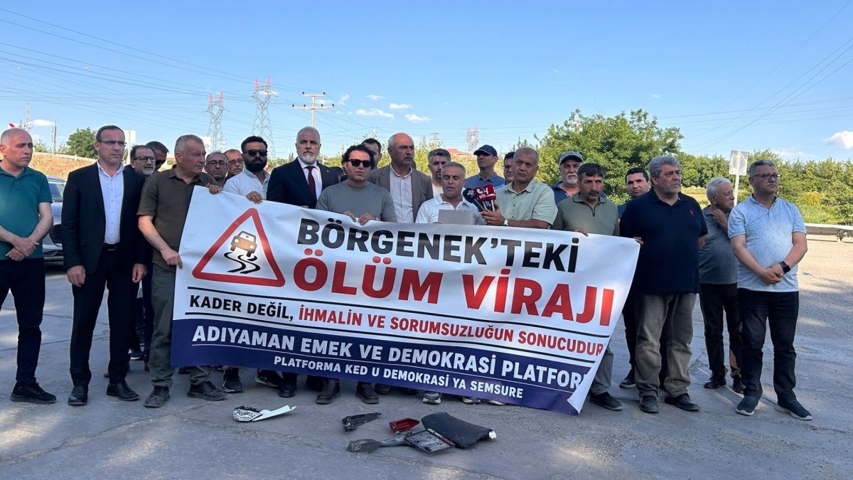 Adıyaman Emek ve Demokrasi Platformu’ndan Börgenek’te tepki: ‘Bu yol daha kaç can alacak?’ - Videolu Haber
